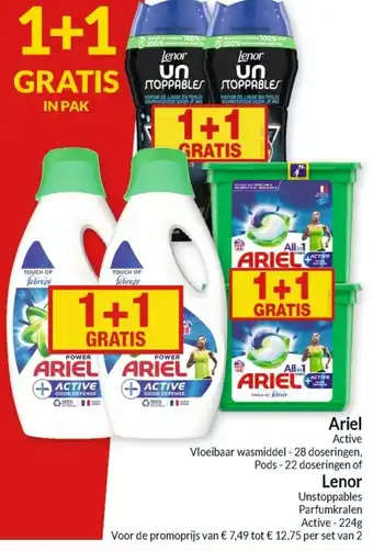 Intermarché Ariel, Lenor 224g aanbieding