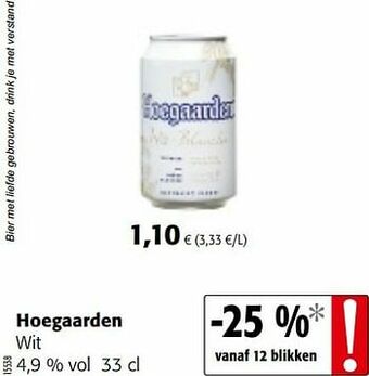 Colruyt Hoegaarden wit aanbieding