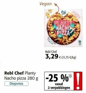 Rebl chef planty nacho pizza