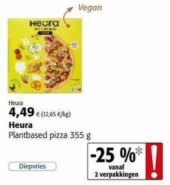 Colruyt Heura plantbased pizza aanbieding