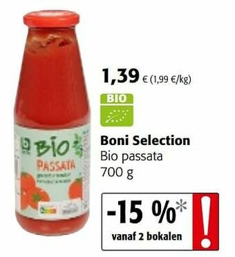 Colruyt Boni selection bio passata aanbieding