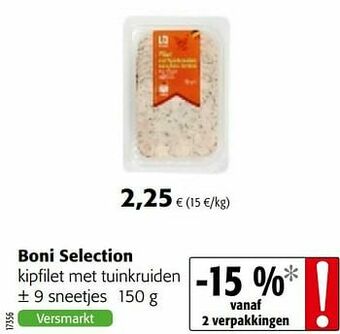 Colruyt Boni selection kipfilet met tuinkruiden aanbieding