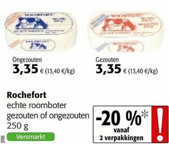 Colruyt Rochefort echte roomboter gezouten of ongezouten aanbieding