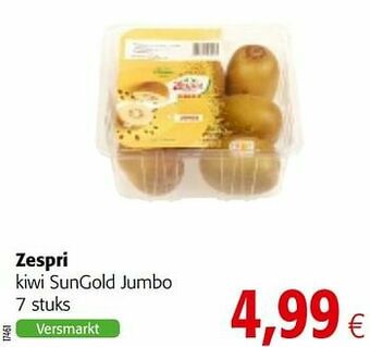 Colruyt Zespri kiwi sungold jumbo aanbieding