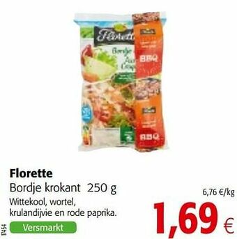 Colruyt Florette bordje krokant aanbieding