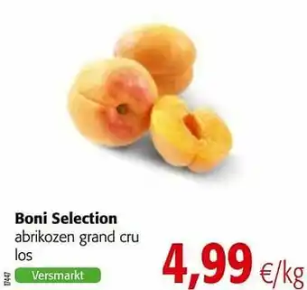 Colruyt Boni selection abrikozen grand cru aanbieding