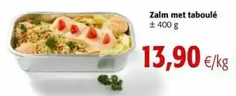 Colruyt Zalm met taboulé aanbieding