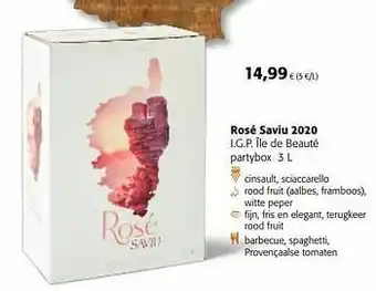Rosé saviu 2020 i.g.p. île de beauté