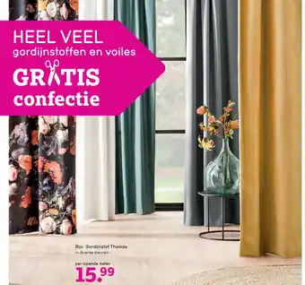 Bijv. gordijnstof thomas