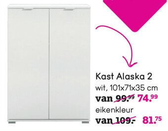 Leen Bakker Kast alaska 2 aanbieding