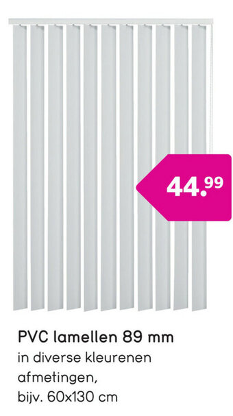 Leen Bakker PVC lamellen 89mm aanbieding