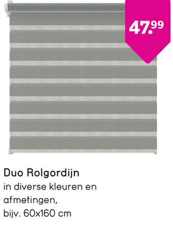 Leen Bakker Duo rolgordijn aanbieding
