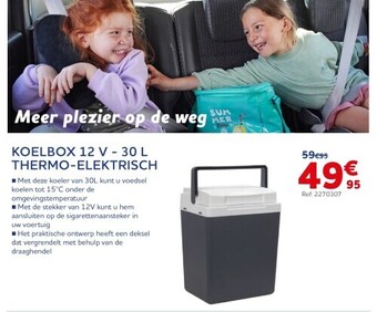 Auto5 Koelbox 12 v - 30 l thermo-elektrisch aanbieding