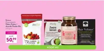Holland & Barrett Biotona camu camu + acerola poeder bio (200gr) aanbieding
