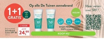 Holland & Barrett Zonnebrand lotion spf 30 150 ml aanbieding