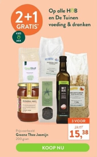 Holland & Barrett Groene thee jasmijn 200 gram aanbieding