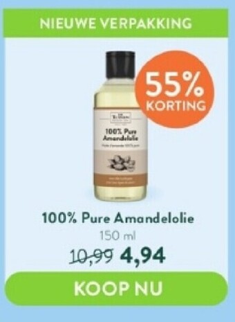 100% pure amandelolie 150 ml