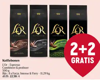 Delhaize L'Or - Espresso Koffiebonen aanbieding