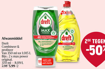 Delhaize Dreft Afwasmiddel aanbieding