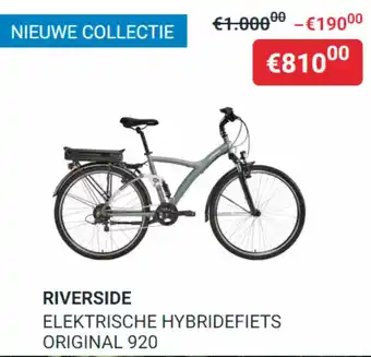 Decathlon RIVERSIDE ELEKTRISCHE HYBRIDEFIETS ORIGINAL 920 aanbieding