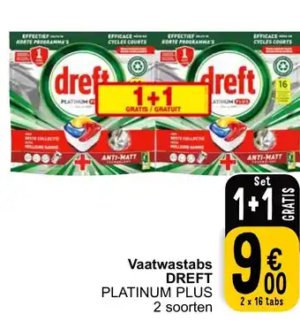 Cora DREFT Vaatwastabs 2 x 16 tabs aanbieding