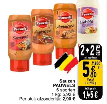 Cora PAUWELS Sauzen 4 x 245g aanbieding