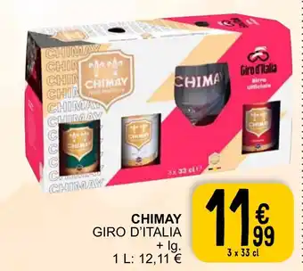 Cora CHIMAY GIRO D'ITALIA 3 x 33cl aanbieding