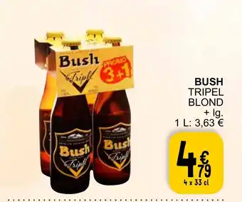 Cora BUSH TRIPEL BLOND + lg. 4 x 33cl aanbieding