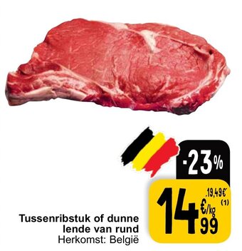 Cora Tussenribstuk of dunne lende van rund aanbieding