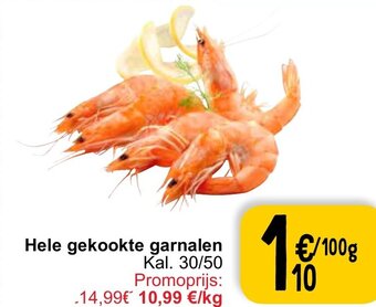 Cora Hele gekookte garnalen 100g aanbieding