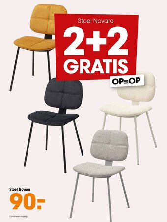 Kwantum Stoel Novara aanbieding
