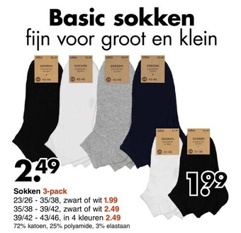 Sokken 3-pack