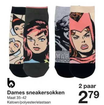 Zeeman Dames sneakersokken aanbieding