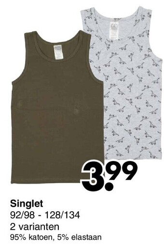 Wibra Singlet aanbieding