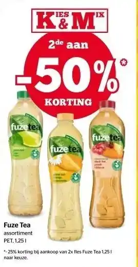 Fuze tea assortiment pet. 1,25 |
