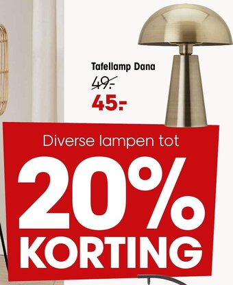 Kwantum Tafellamp Dana aanbieding