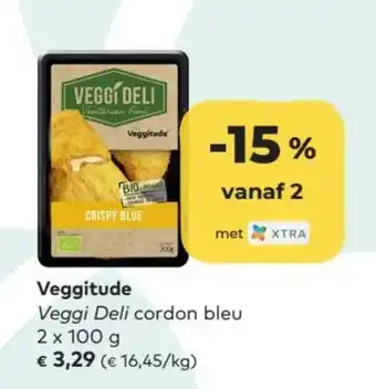 Bio Planet Veggitude Veggi Deli cordon bleu 2x100g aanbieding