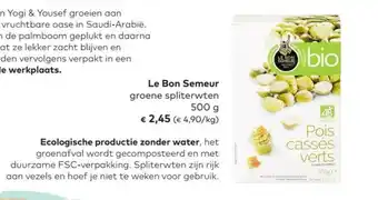 Bio Planet Le Bon Semeur 500g aanbieding