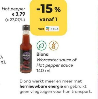 Bio Planet Biona Hot Pepper aanbieding