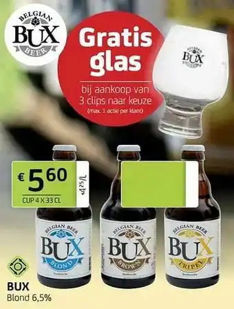 BelBev Bux blond 6,5% aanbieding