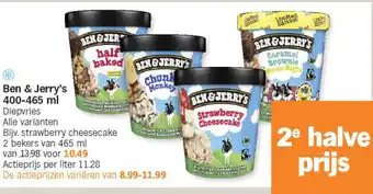 Albert Heijn Ben & jerry's 400-465 ml aanbieding