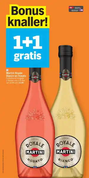 Albert Heijn Martini royale bianco en rosato aanbieding