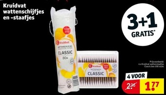 Kruidvat Kruidvat wattenschĳfjes en -staafjes aanbieding