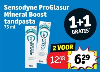 Kruidvat Sensodyne proglasur mineral boost tandpasta 75 ml aanbieding
