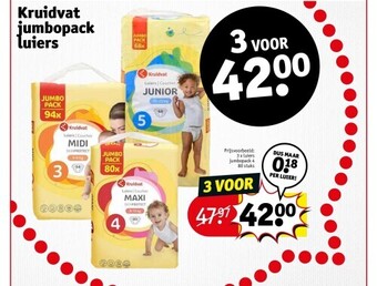 Kruidvat Kruidvat jumbopack luiers aanbieding