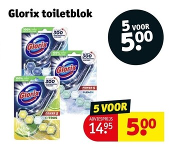 Kruidvat Glorix toiletblok aanbieding