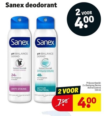 Kruidvat Sanex deodorant aanbieding