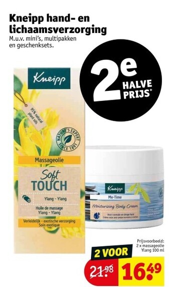 Kruidvat Kneipp hand- en lichaamsverzorging aanbieding
