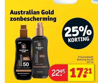 Kruidvat Australian gold zonbescherming aanbieding