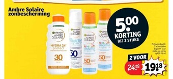 Kruidvat Ambre solaire zonbescherming aanbieding